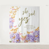 Tenture Jardin des papillons Boho Oui Fête des mariées Arr (Devant)