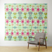 Tenture Jardin Éclectique Enchantant : Beauté Florale Dive (En situation (horizontale))