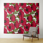 Tenture Jardin Red Poppy 2 (En situation (horizontale))