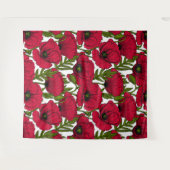 Tenture Jardin Red Poppy 2 (Devant (Horizontal))