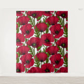 Tenture Jardin Red Poppy 2 (Devant)