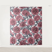 Tenture Jardin rose (Devant)