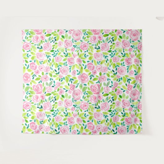 Tenture Jardin rose (Devant (Horizontal))