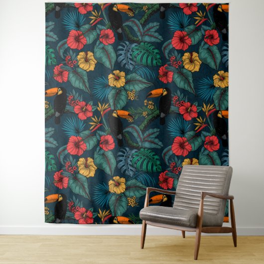 Tenture Jardin toucan 2 (En situation)