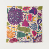 Tenture Jardin tropical : collection motif de printemps. (Devant (Horizontal))