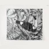 Tenture Jardin tropical toucan (Devant (Horizontal))