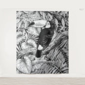 Tenture Jardin tropical toucan (Devant)