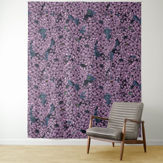 Tenture Jardin Violet Lilac (En situation)