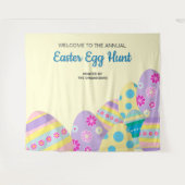 Tenture Jaune annuel chasse aux oeufs de Pâques photo colo (Devant (Horizontal))