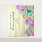 Tenture Jaune annuel chasse aux oeufs de Pâques photo colo (Devant)