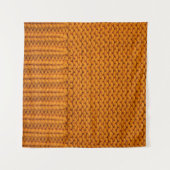 Tenture Jaune clair : texture tricotée artisanale. (Devant (Horizontal))