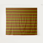 Tenture Jaune et orange rayures verticales noires (Devant (Horizontal))
