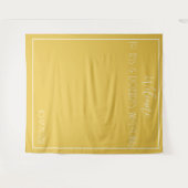Tenture Jaune Moutarde Minimaliste  (Devant (Horizontal))