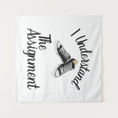 Tenture Je Comprends L'Affectation Vote Blue rally Cadeau (Devant (Horizontal))