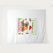 Tenture Je Crois En Père Noël Pomeranian Chien Noël (Devant (Horizontal))