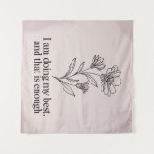 Tenture Je fais de mon mieux, et cela suffit (Devant (Horizontal))