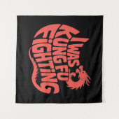 Tenture Je me battais pour le kung fu (Devant (Horizontal))