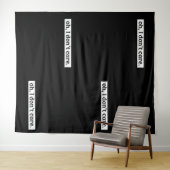 Tenture Je me fiche du message sarcastique (En situation (horizontale))