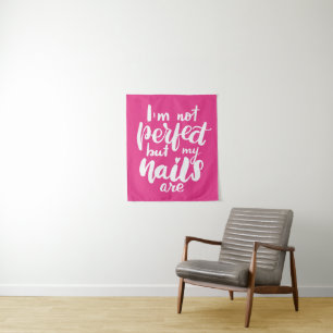 Tenture Je ne suis pas parfait mais mes clous sont