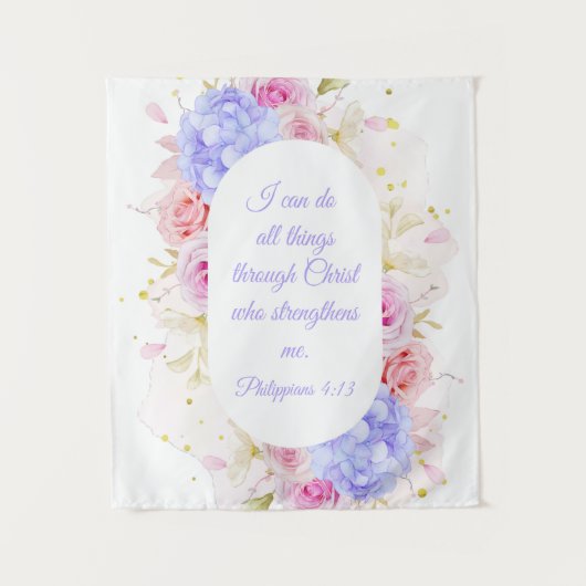 Tenture Je Peux Faire Tout Par Le Christ - Philippiens 4 (Devant)