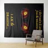 Tenture Je suis le Dragon (En situation (horizontale))