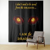 Tenture Je suis le Dragon (En situation)