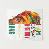 Tenture Je suis Noir Histoire (Devant (Horizontal))