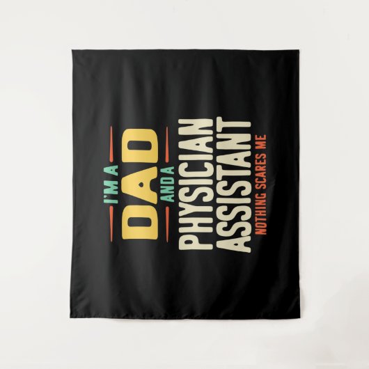 Tenture Je suis papa et assistant médical (Devant)