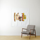 Tenture Je Suis Pibble Lavez Mon Ventre (En situation (horizontale))
