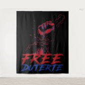 Tenture Je Suis Pour Duterte Free DU30 Free Duterte (Devant)