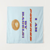Tenture Je suis propulsé par des Bagels (Devant (Horizontal))