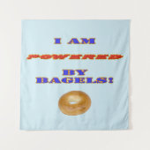 Tenture Je suis propulsé par des Bagels (Devant)