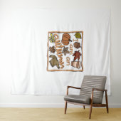 Tenture Je suis un T-shirt classique d'automne (En situation (horizontale))