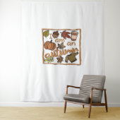 Tenture Je suis un T-shirt classique d'automne (En situation)