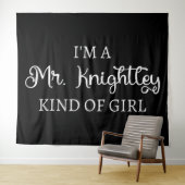 Tenture Je suis une fille de M. Knightley (En situation (horizontale))