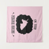 Tenture Je suis votre licorne personnelle (Devant (Horizontal))