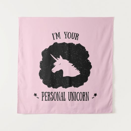 Tenture Je suis votre licorne personnelle (Devant)