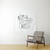 Tenture Je t'aime maman ! T-shirts (En situation (horizontale))