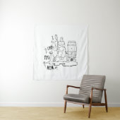 Tenture Je t'aime maman ! T-shirts (En situation)