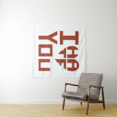 Tenture Je t'entends mais je te déteste (En situation (horizontale))