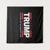 Tenture Je vote pour le condamné Felon Pro Trump 2024 (Devant (Horizontal))