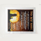 Tenture Je Vous Souhaite La Force - Père Lion À Fils (Devant (Horizontal))