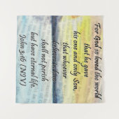 Tenture Jean 3:16 (Devant (Horizontal))