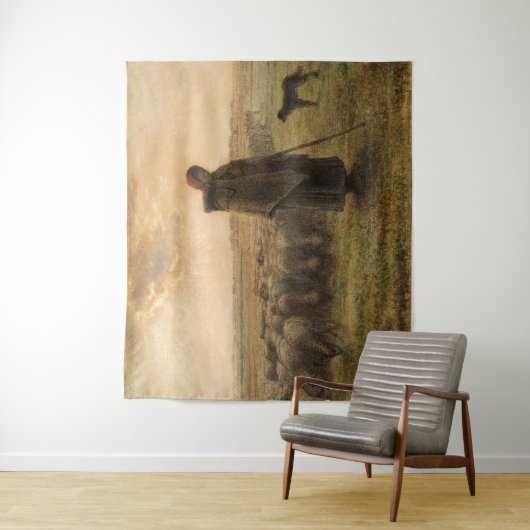 Tenture Jean-Francois Millet - Berger et troupeau 1865 (En situation)