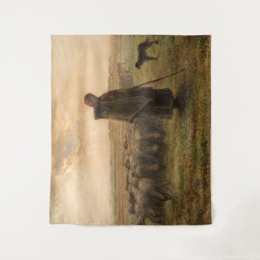 Tenture Jean-Francois Millet - Berger et troupeau 1865 (Devant)