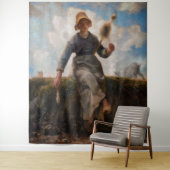 Tenture Jean-Francois Millet - La fillette (En situation)