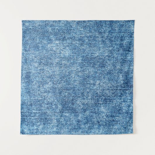 Tenture Jeans en bleu acide. Denim arrière - plan, texture (Devant)