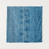 Tenture Jeans ferme arrière - plan. Dénim couture. Bleu f (Devant (Horizontal))