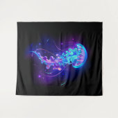 Tenture Jellyfish éclatante couleur (Devant (Horizontal))