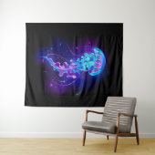 Tenture Jellyfish éclatante couleur (En situation (horizontale))